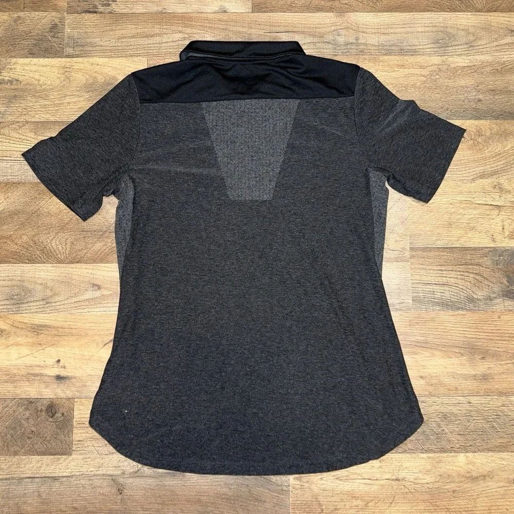 Nike‎ Zonal Cooling Dri-Fit Black Gray Activewear Golf Shirt Women's Size Small
